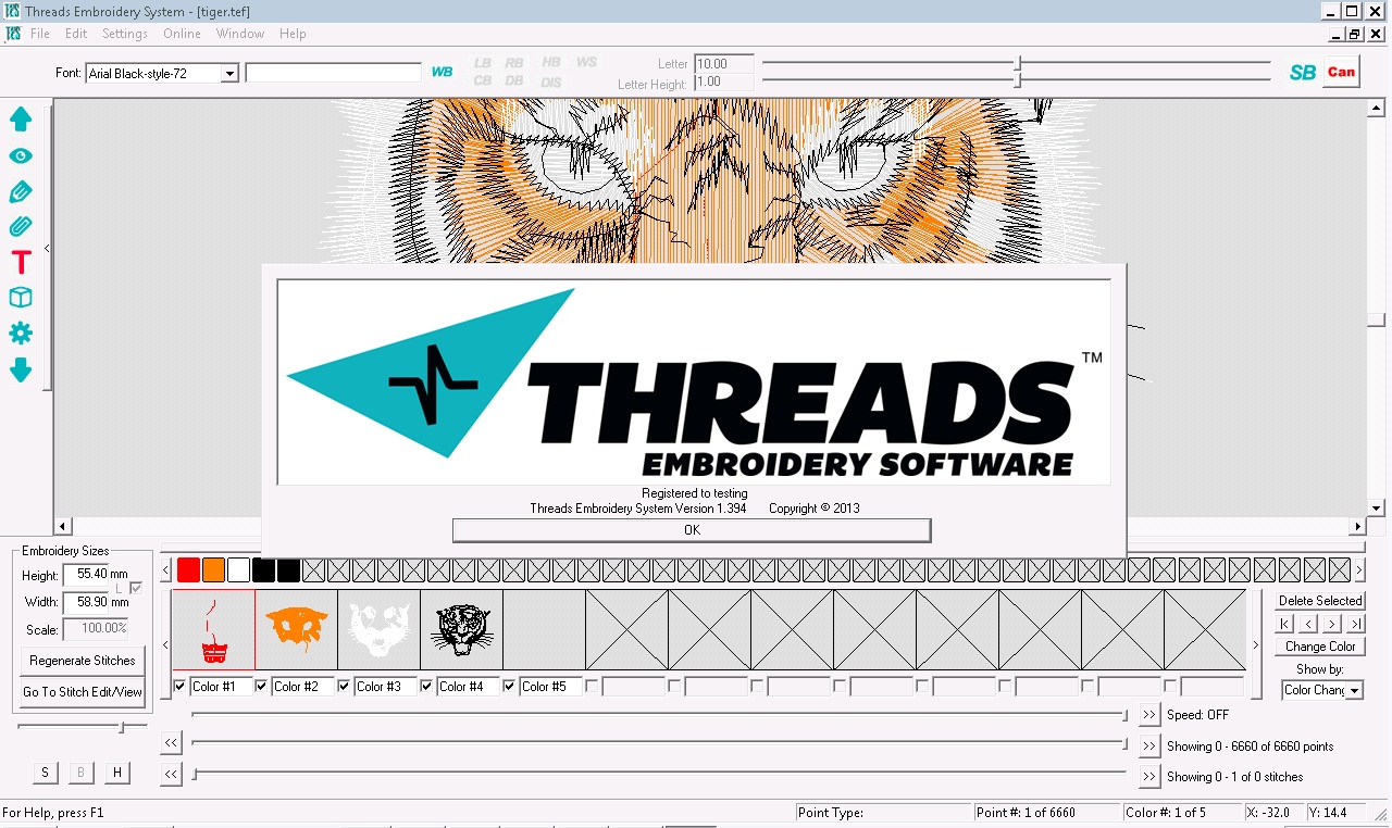 Threads Digitizing Software Program