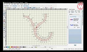 Screenshot of a digitized shape